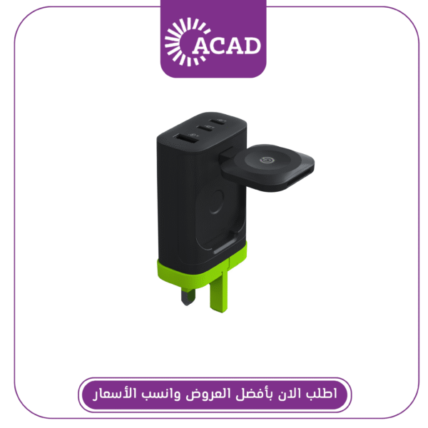 رأس شحن مع شاحن ساعة ابل Goui iWall - 43W